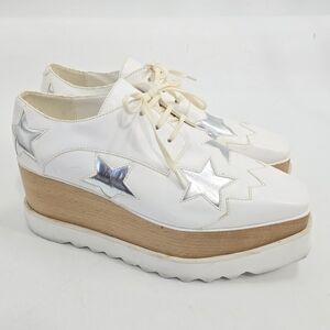 Stella McCartney Elyse White Star Platform‎ Shoes